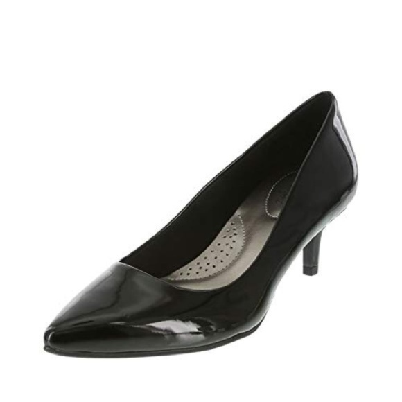 dexflex comfort Shoes - Dexflex Comfort Black Pumps Faux Patent Leather